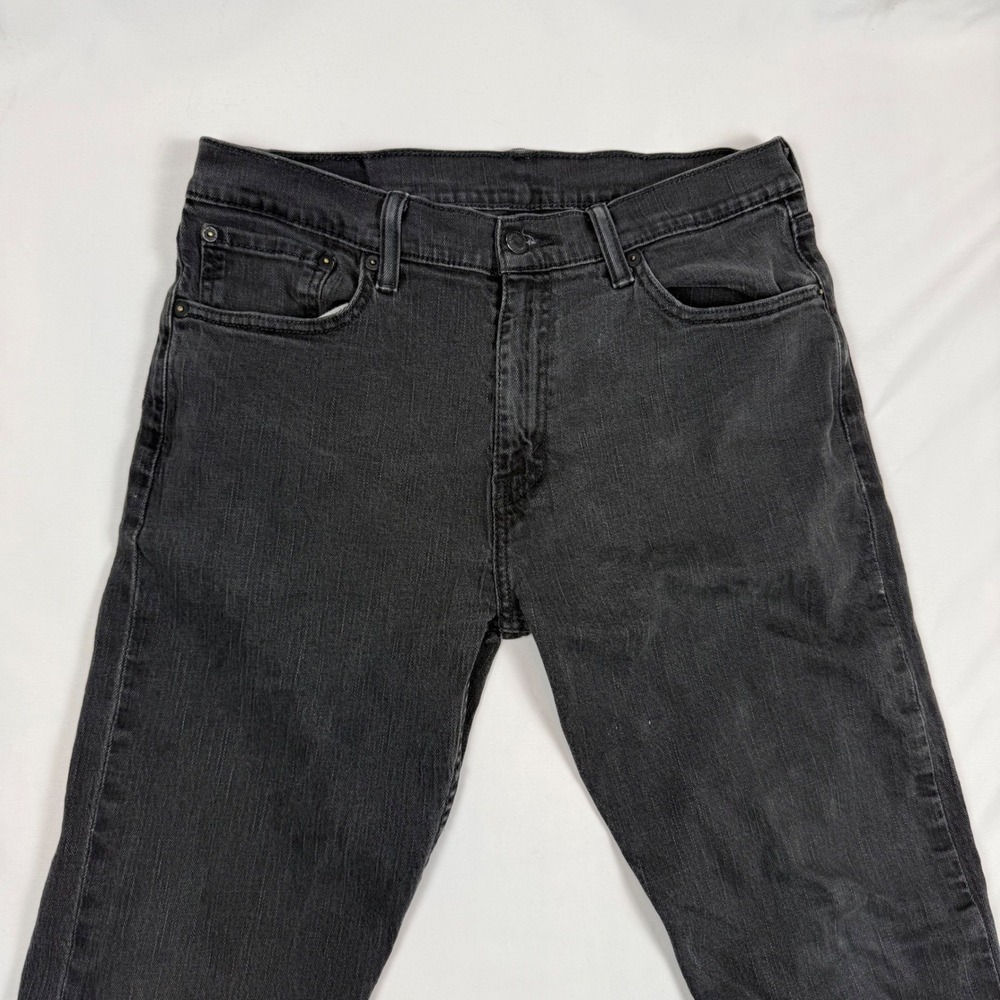 Levis 508 Regular Tapered Fit Jeans Mens 32x32 Faded Black Denim 05521-0009